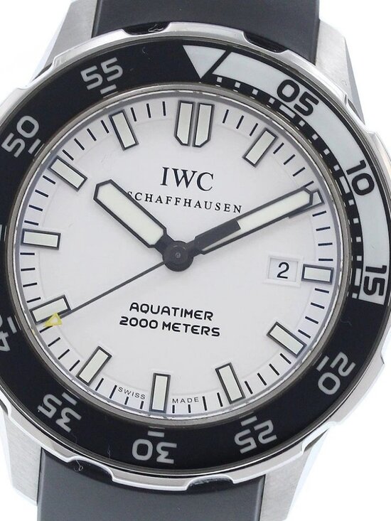 IWC Aquatimer White Men IWC SCHAFFHAUSEN Aquatimer Date white Dial Automatic Men\'s Watch_943681